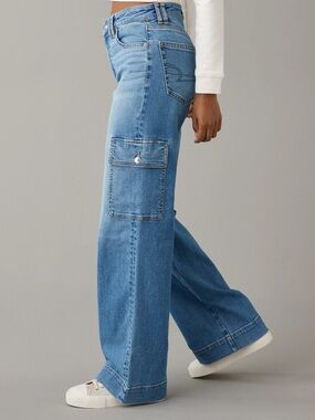 American Eagle baggy wide leg jeans